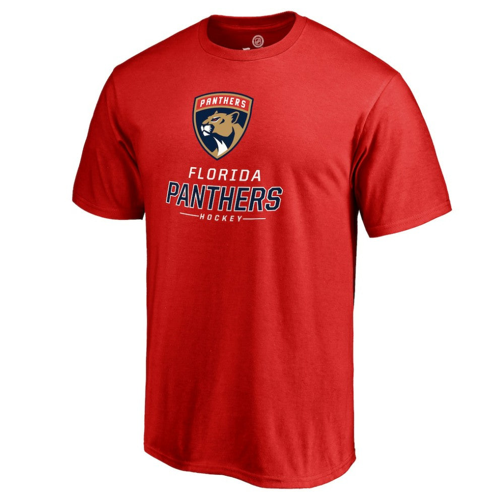 Florida Panthers Team Lockup T-Shirt - Red T-shirts