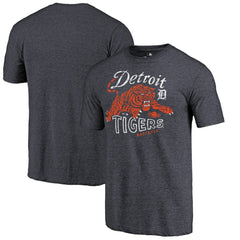 Detroit Tigers Tiger Claw Hometown Tri-Blend T-Shirt Navy