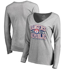 Texas Rangers Women's Rangers Republic Hometown Long Sleeve T-Shirt Ash