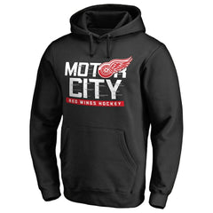 Detroit Red Wings Hometown Collection Motor City Pullover Hoodie - Black Hoodies