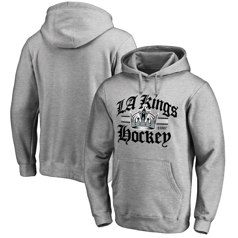 Los Angeles Kings Hometown Collection The Crown Pullover Hoodie - Ash Hoodies