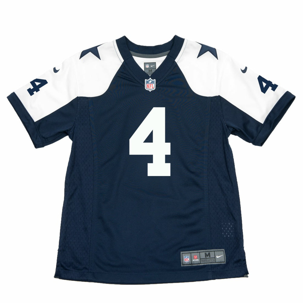 Dak Prescott Dallas Cowboys Youth Throwback Game Jersey - Navy sale