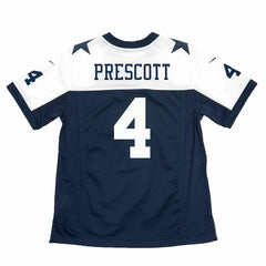 Dak Prescott Dallas Cowboys Youth Throwback Game Jersey - Navy sale