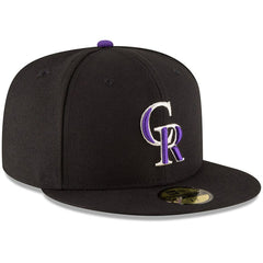 Colorado Rockies Authentic Collection ON Field 59FIFTY Structured Hat Black