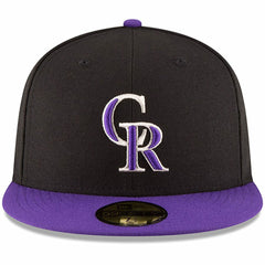 Colorado Rockies Authentic Collection ON Field 59FIFTY Structured Hat Black/Purple