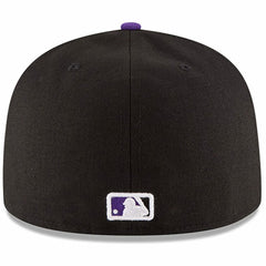 Colorado Rockies Authentic Collection ON Field 59FIFTY Structured Hat Black/Purple