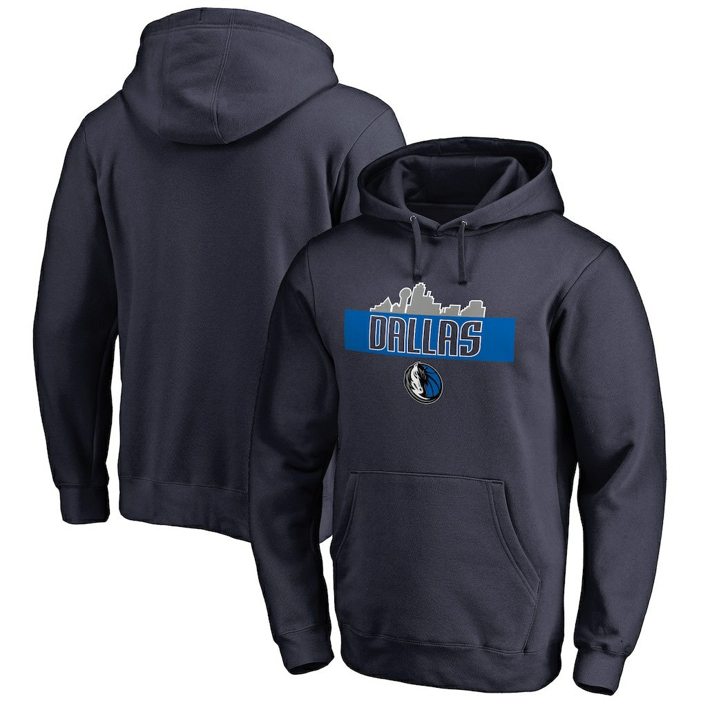 Dallas Mavericks Hometown Collection Skyline Pullover Hoodie sale - Navy shop