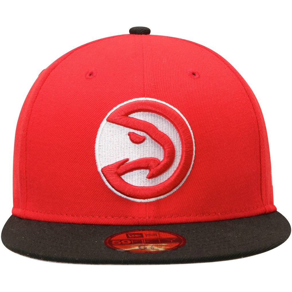 Atlanta Hawks Team Color 2Tone 59FIFTY Fitted Hat - Red/Black discount