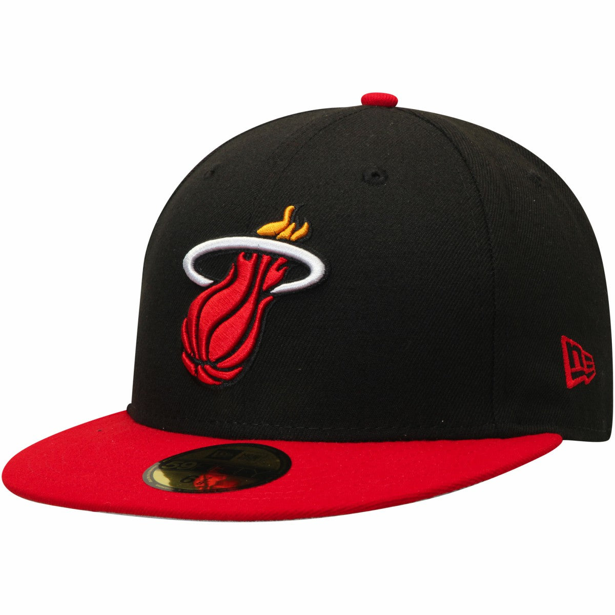 Miami Heat Team Color 2Tone 59FIFTY Fitted Hat - Black/Red sale