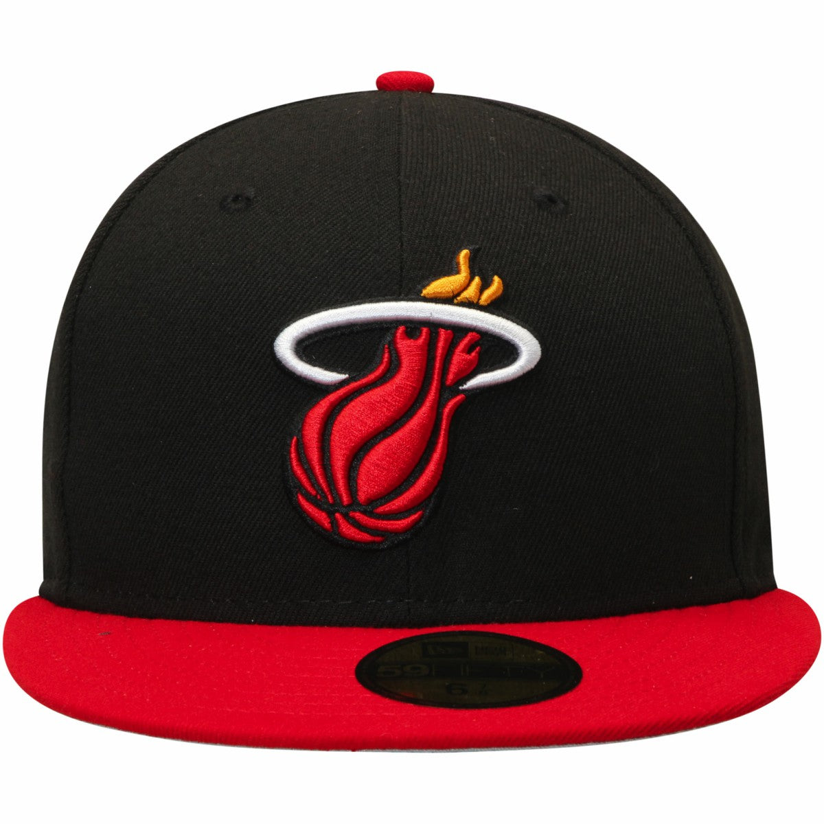 Miami Heat Team Color 2Tone 59FIFTY Fitted Hat - Black/Red sale