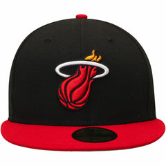 Miami Heat Team Color 2Tone 59FIFTY Fitted Hat - Black/Red sale