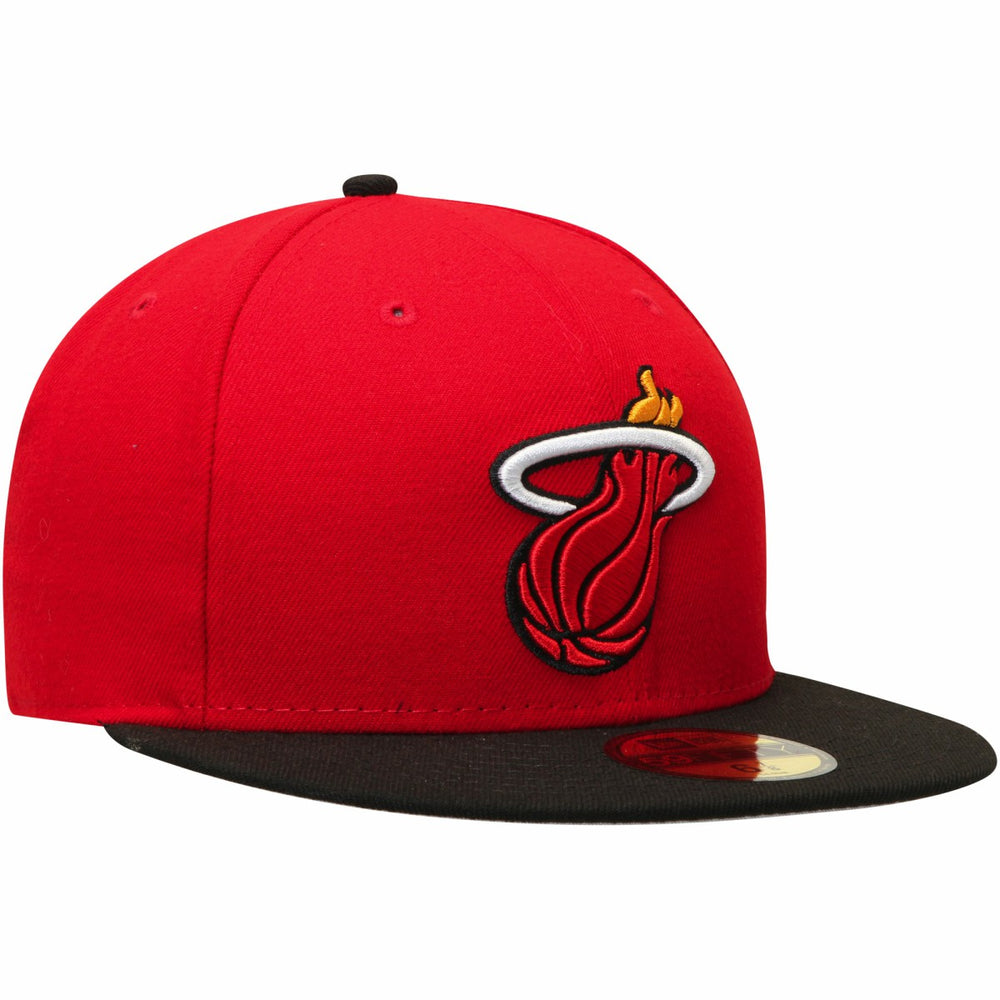Miami Heat Team Color 2Tone 59FIFTY Fitted Hat - Red/Black outlet