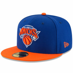 New York Knicks Team Color 2Tone 59FIFTY Fitted Hat - Royal/Orange for sale