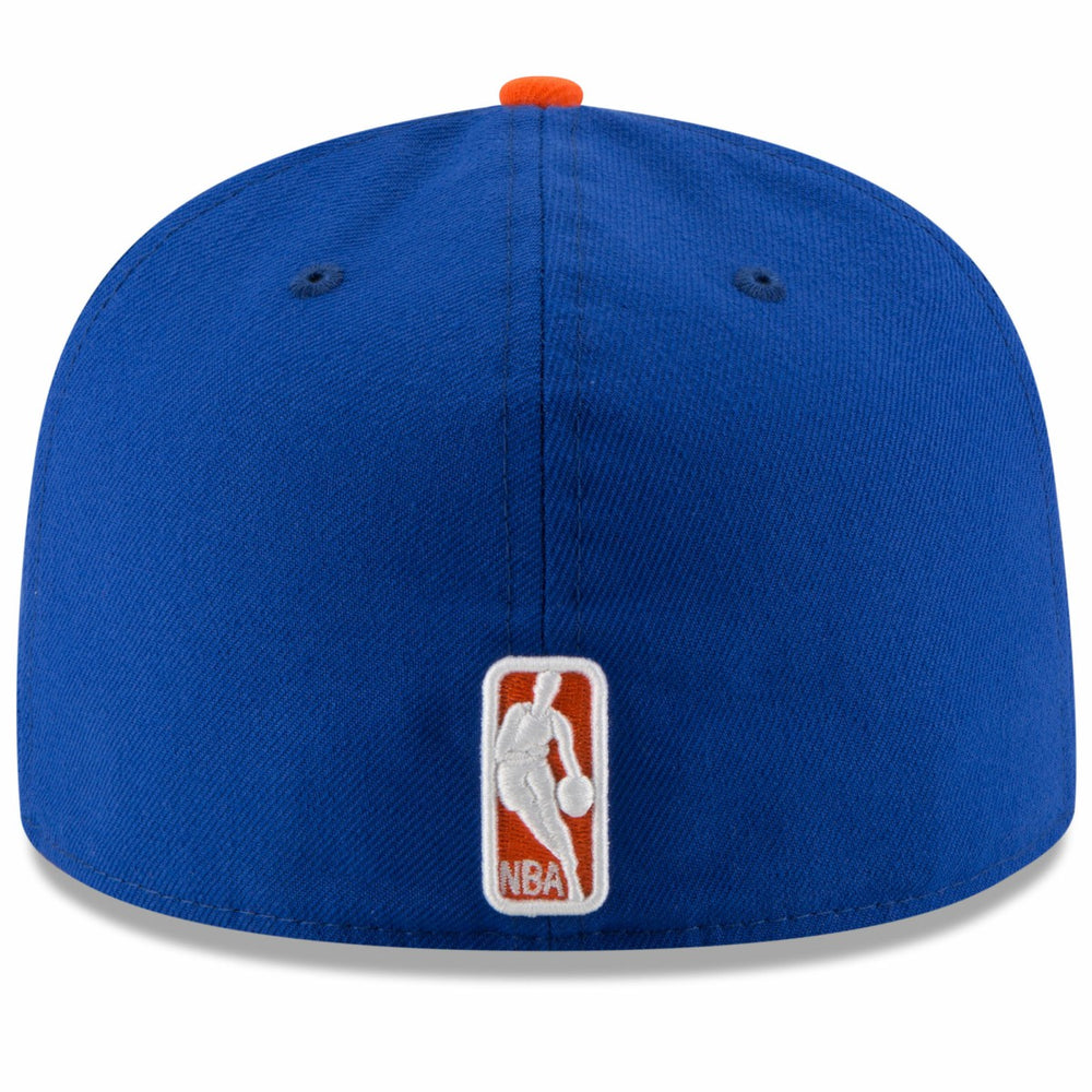 New York Knicks Team Color 2Tone 59FIFTY Fitted Hat - Royal/Orange for sale