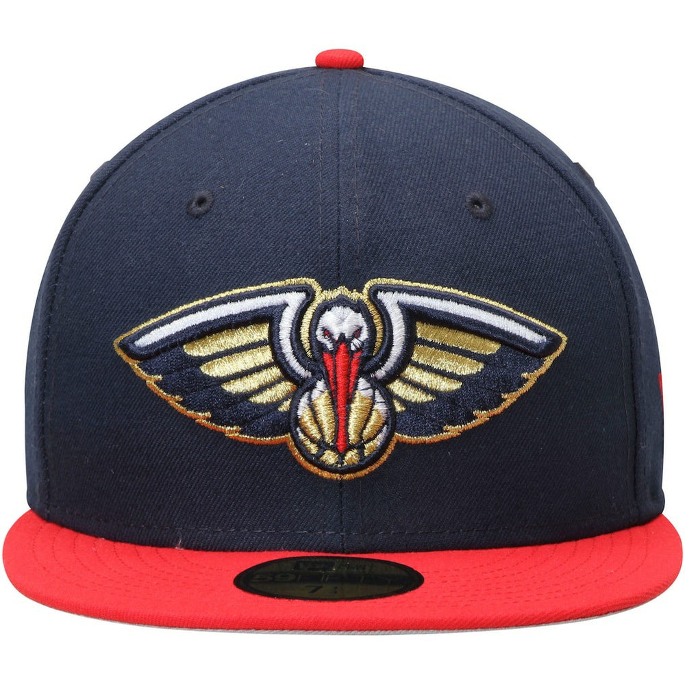 New Orleans Pelicans Team Color 2Tone 59FIFTY Fitted Hat - Navy/Red for sale