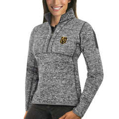 Vegas Golden Knights Antigua Women's Fortune Half-Zip Sweatshirt - Heather Gray Sweatshirts