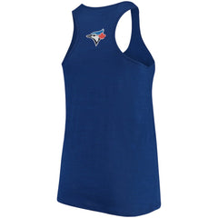 Toronto Blue Jays Soft as a Grape Women's Plus Size Swing for the Fences Racerback Tank Top Royal