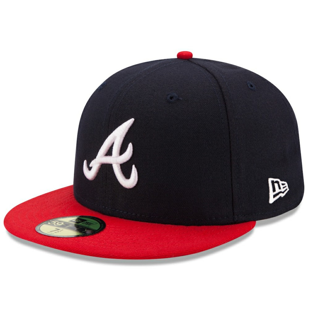 Atlanta Braves Home Authentic Collection On-Field 59FIFTY Fitted Hat Navy/Red