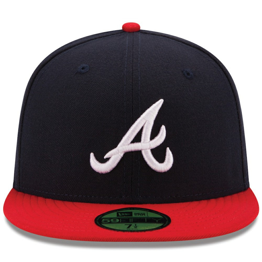 Atlanta Braves Home Authentic Collection On-Field 59FIFTY Fitted Hat Navy/Red