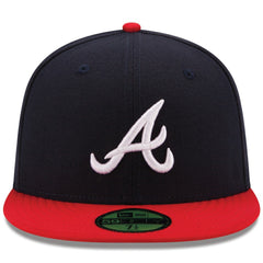 Atlanta Braves Home Authentic Collection On-Field 59FIFTY Fitted Hat Navy/Red