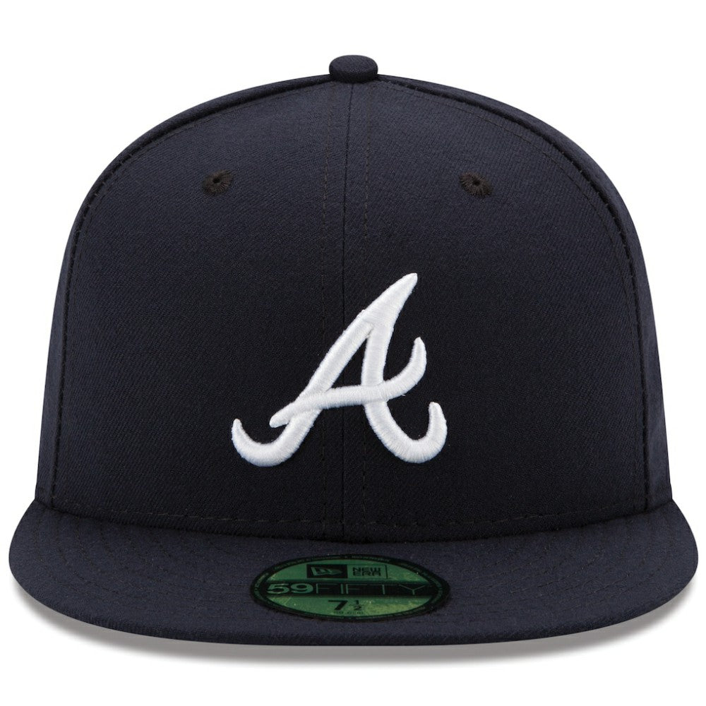 Atlanta Braves Road Authentic Collection On-Field 59FIFTY Fitted Hat Navy