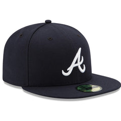 Atlanta Braves Road Authentic Collection On-Field 59FIFTY Fitted Hat Navy