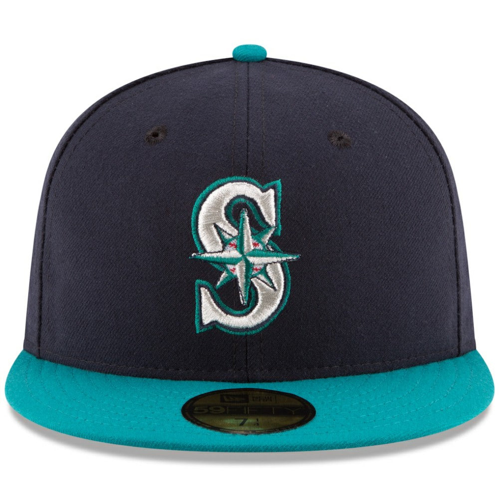Seattle Mariners Alternate Authentic Collection On Field 59FIFTY Fitted Hat Navy/Teal
