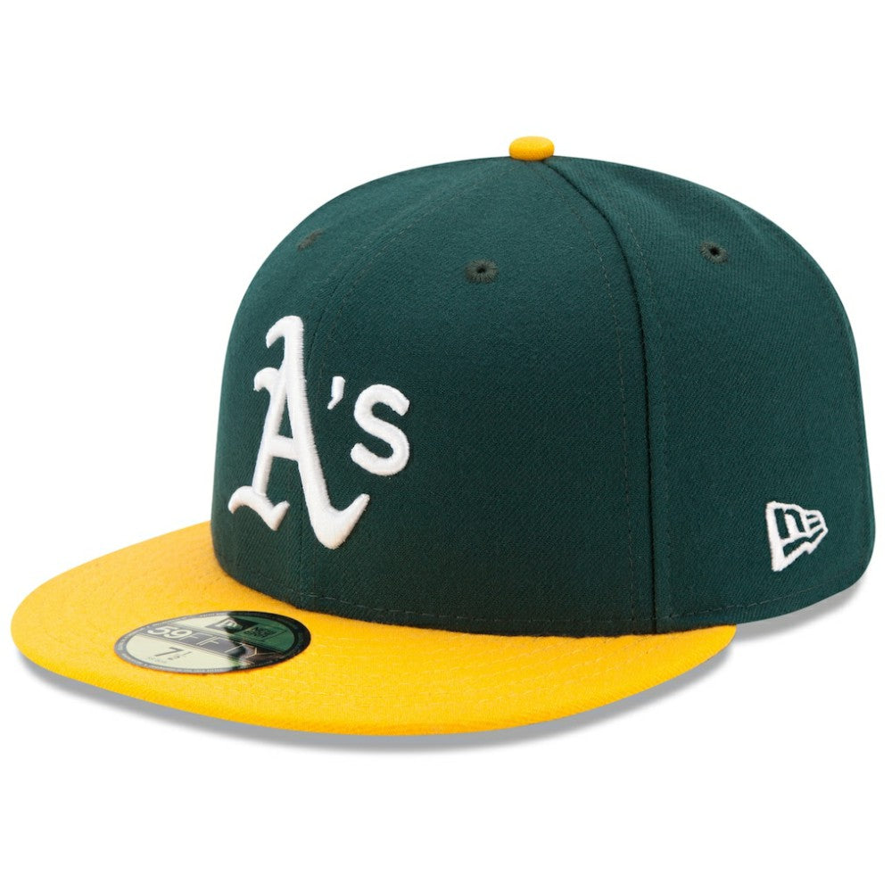 Athletics Home Authentic Collection On-Field 59FIFTY Fitted Hat Green/Yellow