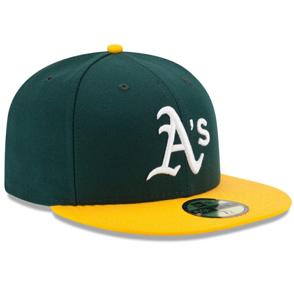 Athletics Home Authentic Collection On-Field 59FIFTY Fitted Hat Green/Yellow