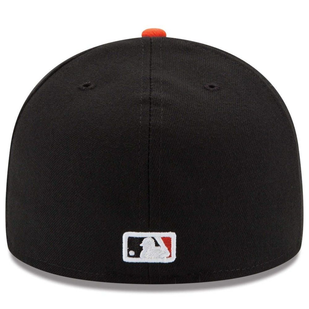 Baltimore Orioles Road Authentic Collection On-Field 59FIFTY Fitted Hat Black/Orange