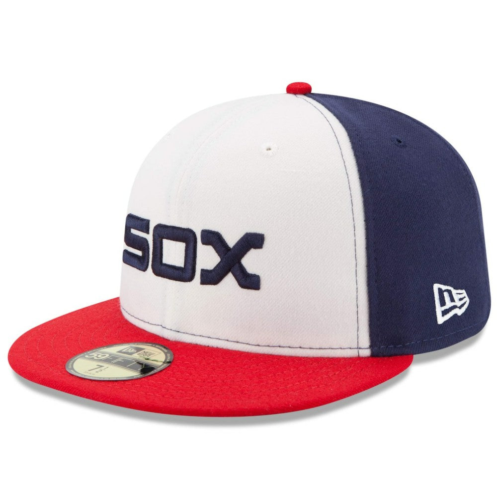 Chicago White Sox Authentic Collection On-Field 59FIFTY Fitted Hat White/Red