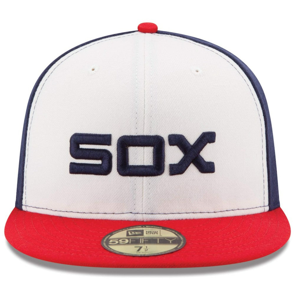 Chicago White Sox Authentic Collection On-Field 59FIFTY Fitted Hat White/Red