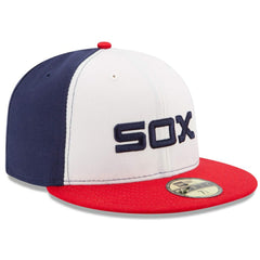 Chicago White Sox Authentic Collection On-Field 59FIFTY Fitted Hat White/Red