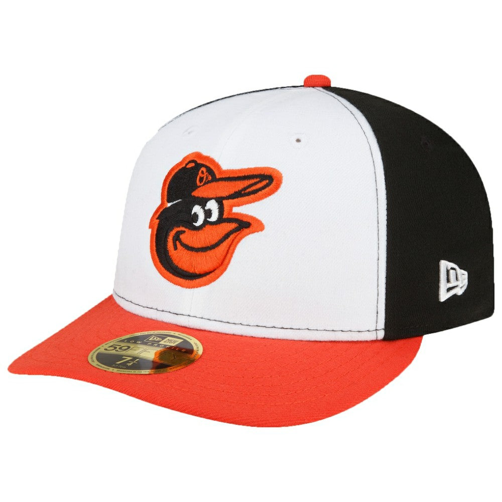 Baltimore Orioles Home Authentic Collection On-Field Low Profile 59FIFTY Fitted Hat White/Orange