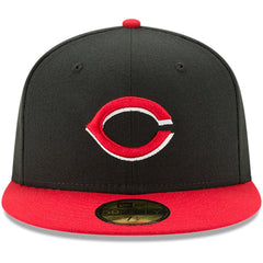 Cincinnati Reds Alternate Authentic Collection On-Field 59FIFTY Fitted Hat Black/Red