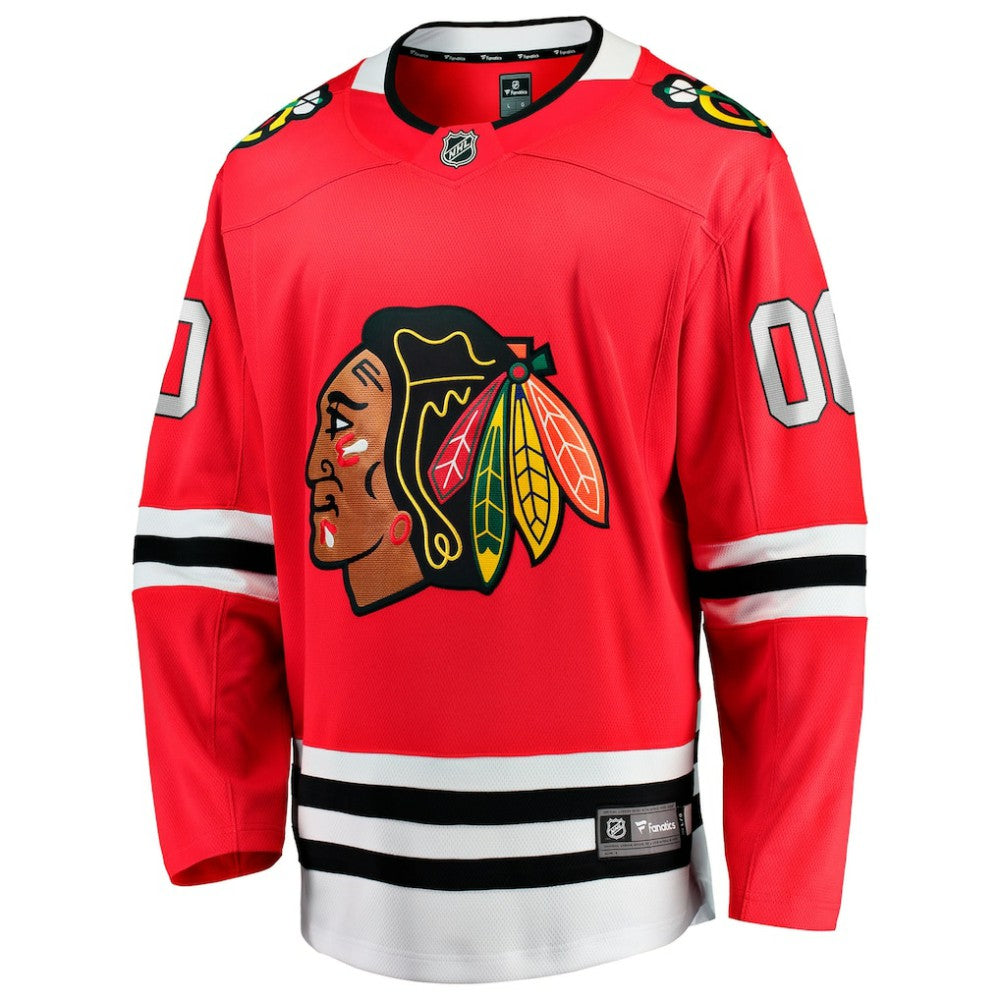 Chicago Blackhawks Fanatics Home Breakaway Custom Jersey - Red Jerseys