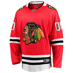 Chicago Blackhawks Fanatics Home Breakaway Custom Jersey - Red Jerseys