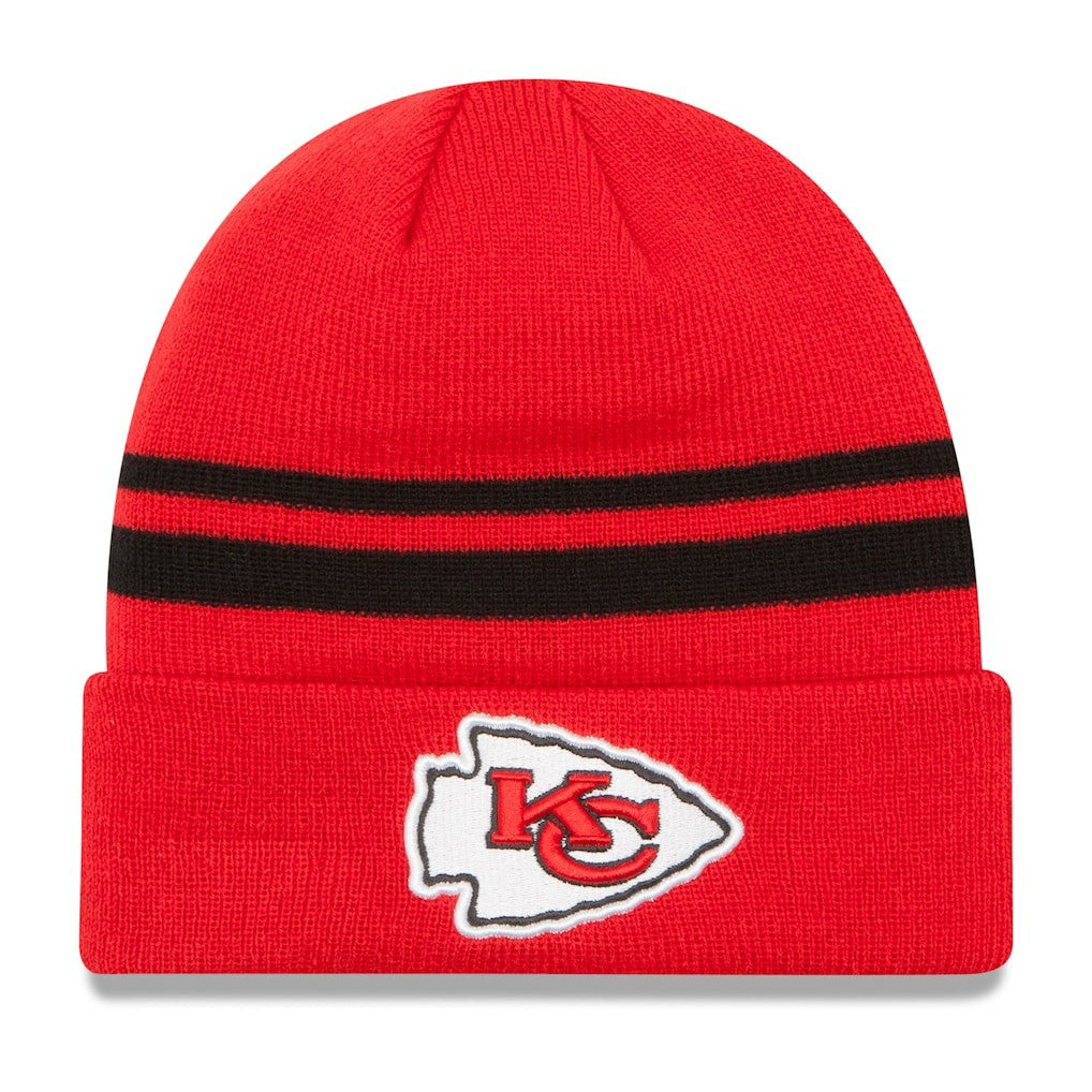Kansas City Chiefs New Era Team Logo Cuffed Knit Hat - Red for sale