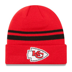 Kansas City Chiefs New Era Team Logo Cuffed Knit Hat - Red for sale
