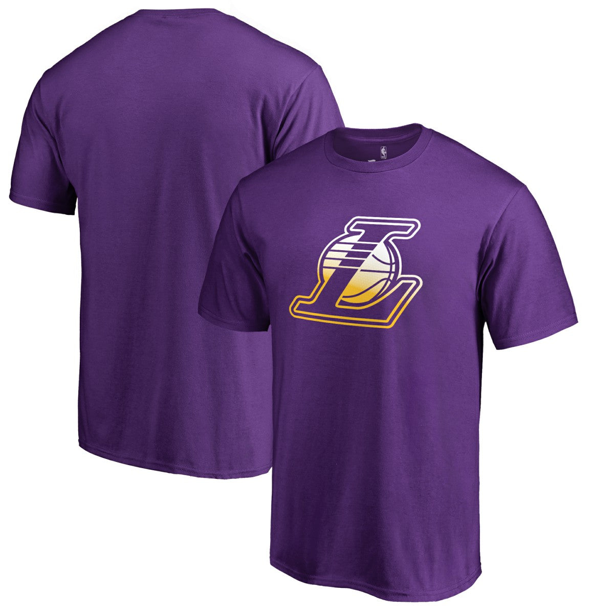 Los Angeles Lakers Gradient Logo T-Shirt - Purple outlet