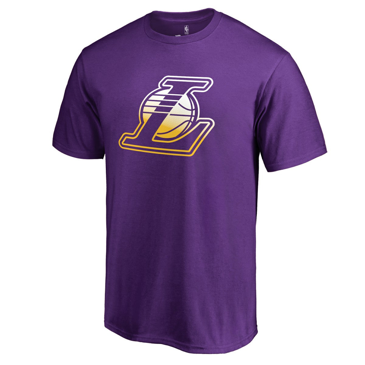 Los Angeles Lakers Gradient Logo T-Shirt - Purple outlet