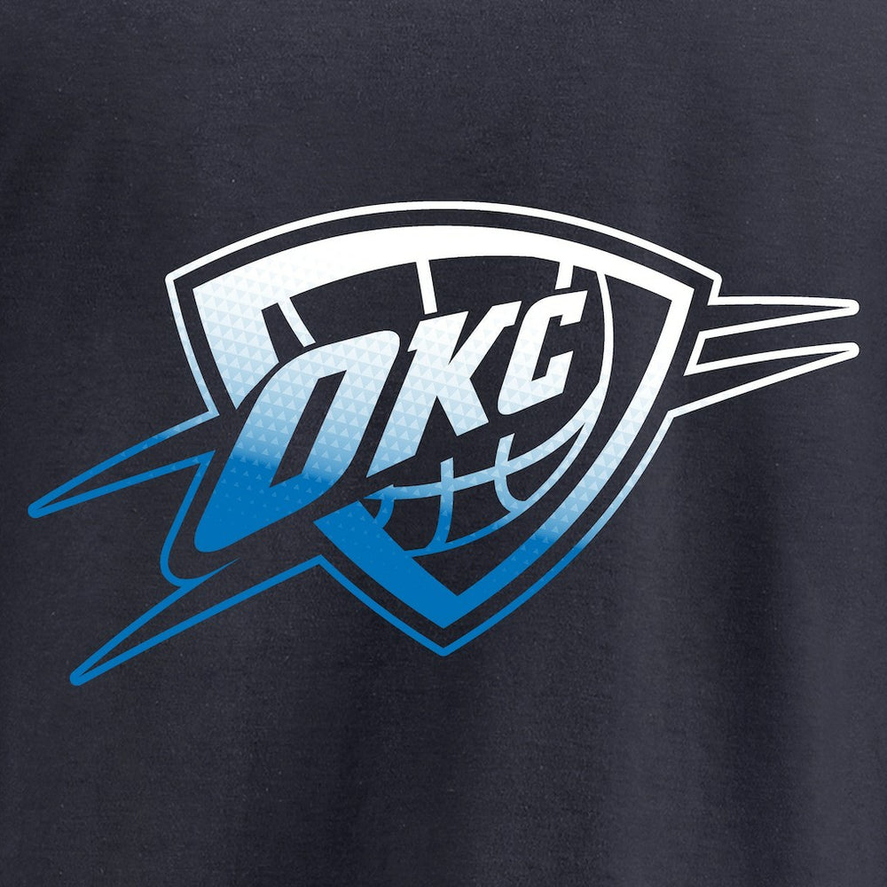 Oklahoma City Thunder Gradient Logo T-Shirt - Navy on sale