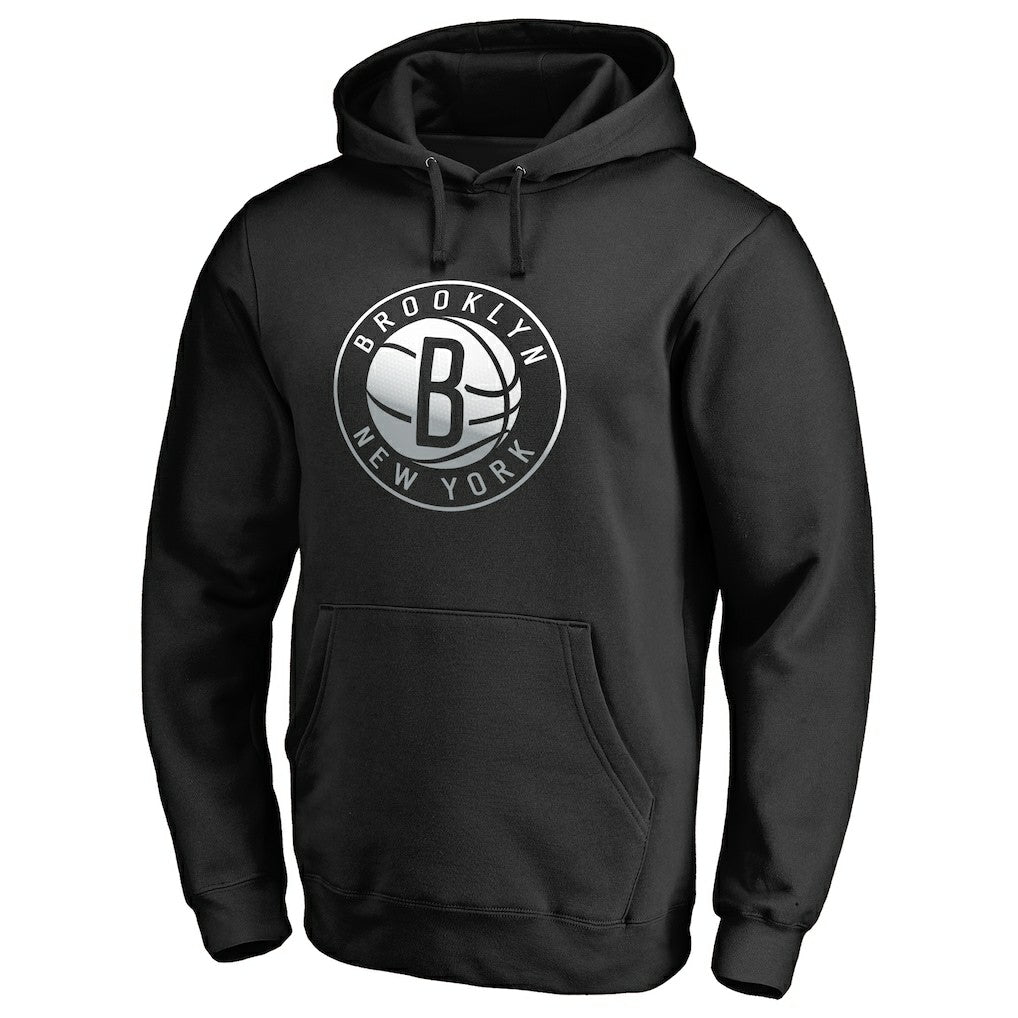 Brooklyn Nets Gradient Logo Pullover Hoodie - Black sale