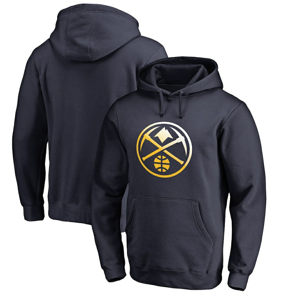 Denver Nuggets Gradient Logo Pullover Hoodie sale - Navy for sale
