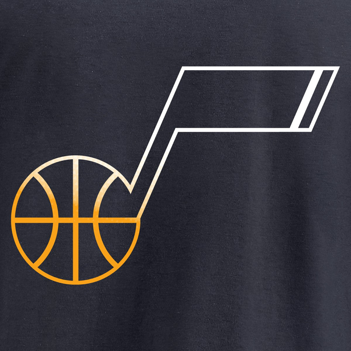 Utah Jazz Gradient Logo Pullover Hoodie - Navy cheap