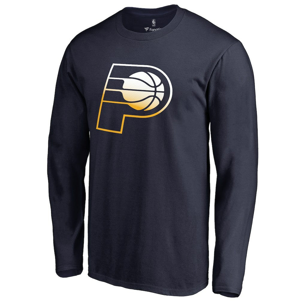 Indiana Pacers Gradient Logo Long Sleeve T-Shirt - Navy outlet