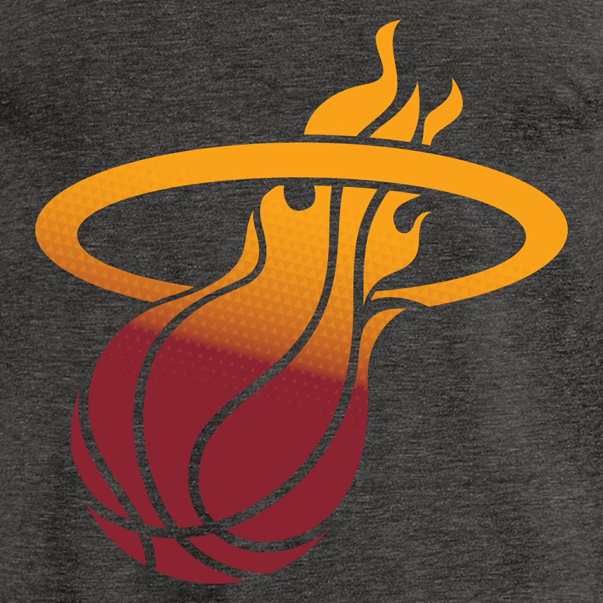 Miami Heat Gradient Logo Long Sleeve T-Shirt - Black on sale