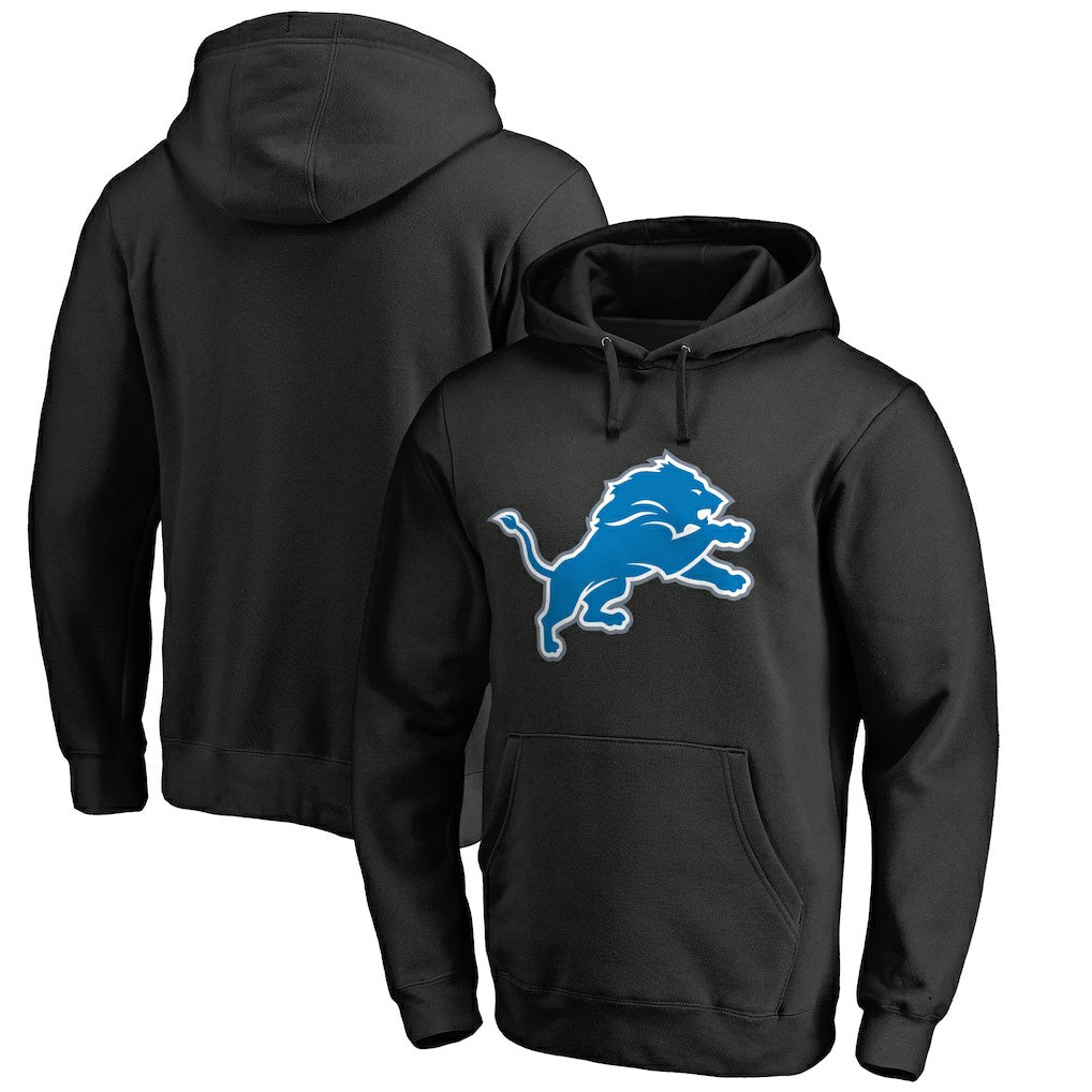 Detroit Lions Primary Logo 2 Pullover Hoodie - Black cheap