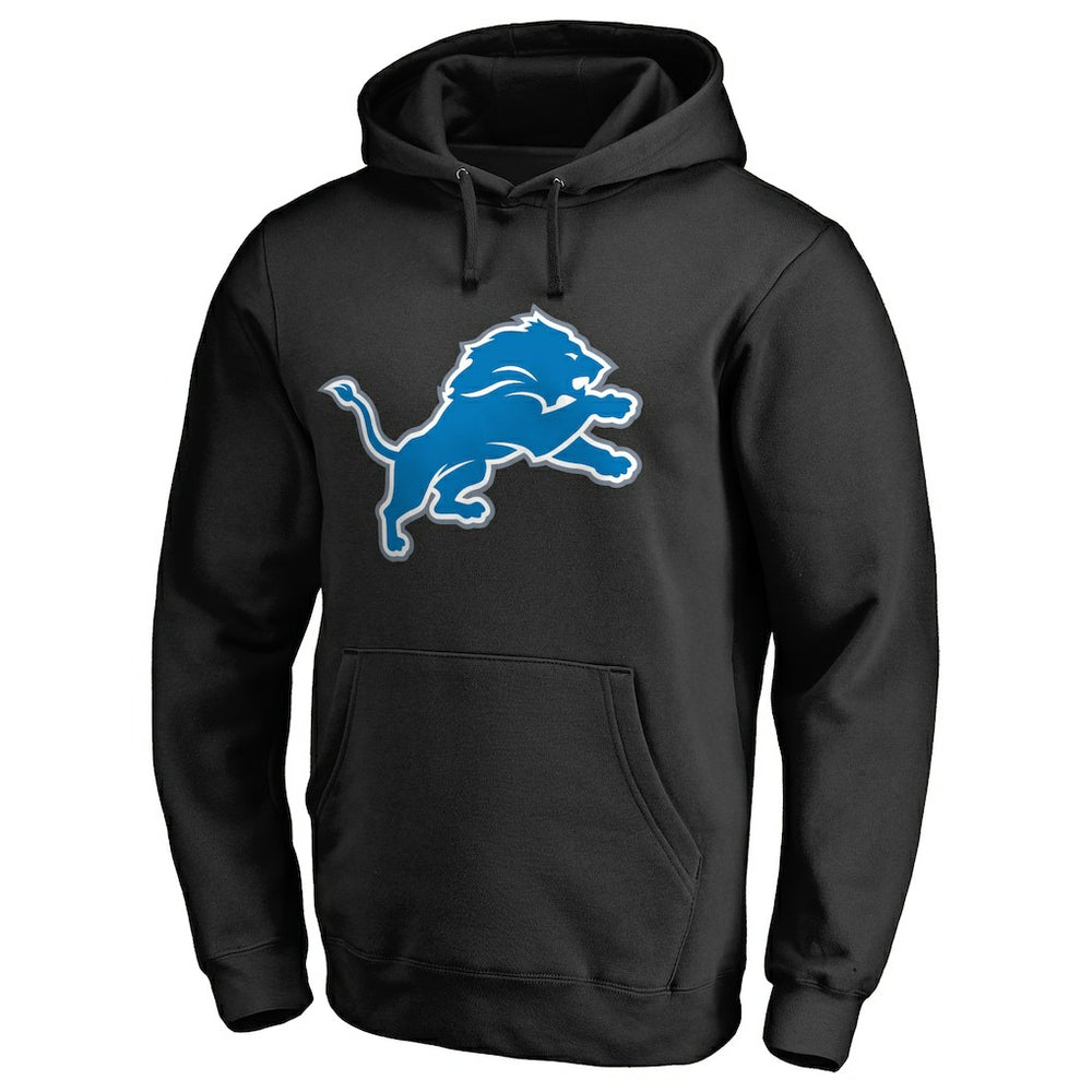 Detroit Lions Primary Logo 2 Pullover Hoodie - Black cheap
