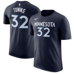Karl-Anthony Towns Minnesota Timberwolves Name & Number Performance T-Shirt - Blue on sale